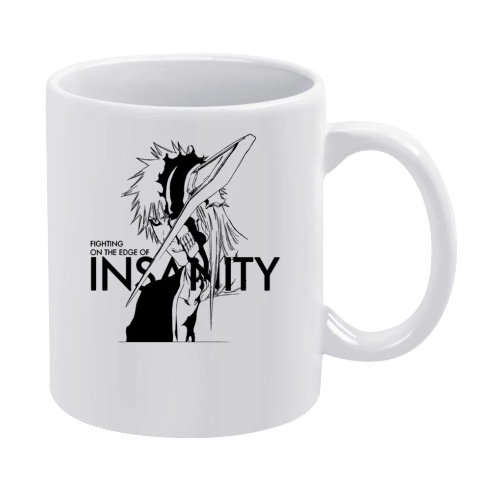 Ichigo Kurosaki half hollow shinigami fighting on the edge of insanity White Mug
