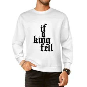 If A King Fell Travis Scott Tshirt (all Styles And Colors Available) European Size Pullover Sweater