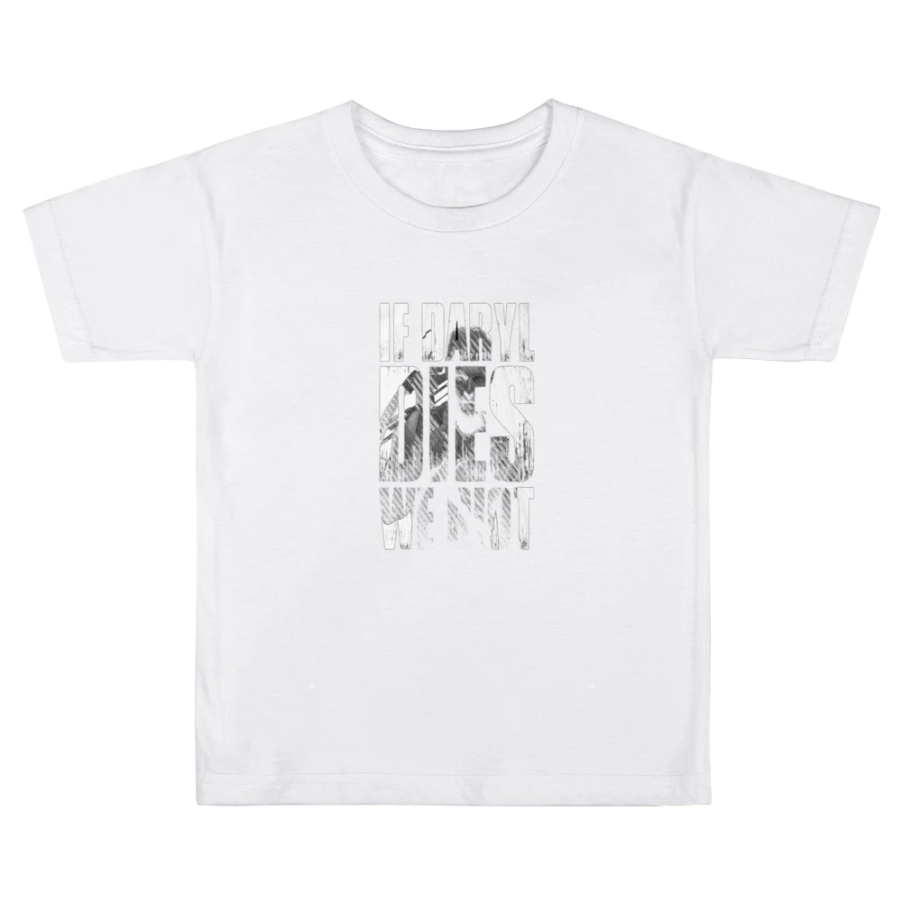 If Daryl Dies We Riot Tshirt Kids Boys Girls T-Shirt
