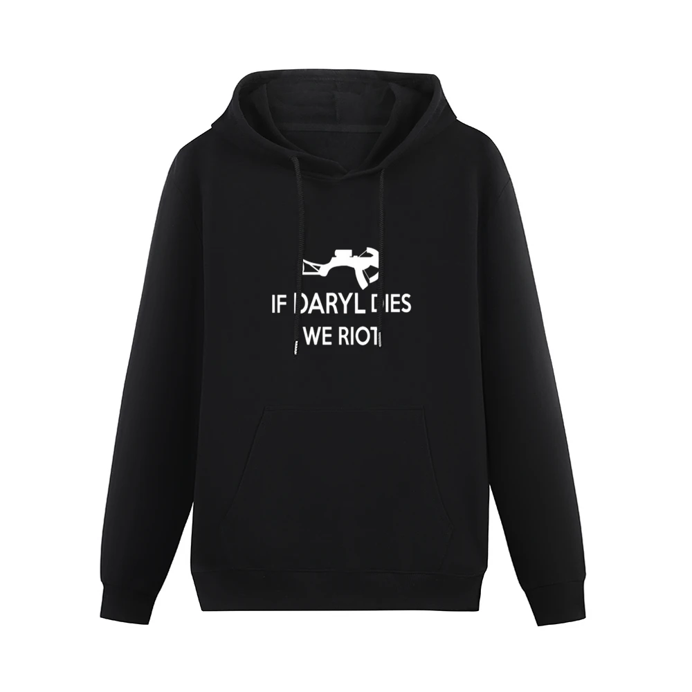 If Daryl Dies We Riot Tshirt Men Hoodie With Pocket