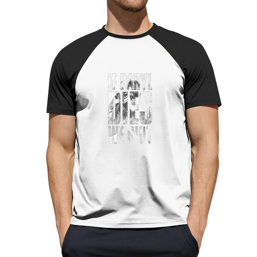 If Daryl Dies We Riot Tshirt Men Short Sleeve T-Shirt