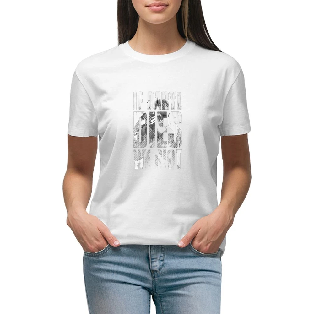 If Daryl Dies We Riot Tshirt Premium Women Ladies T-shirt