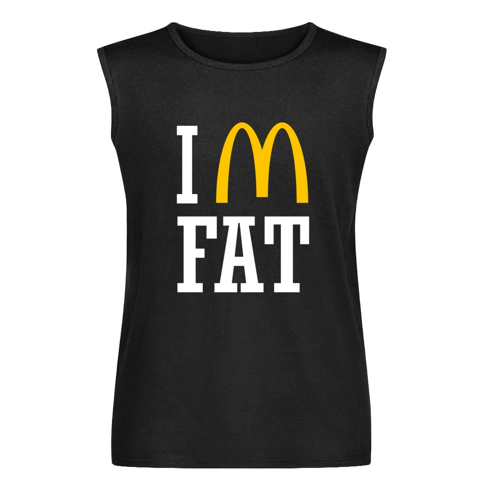 Im Fat Funny Fast Food Men Sleeveless T-Shirt