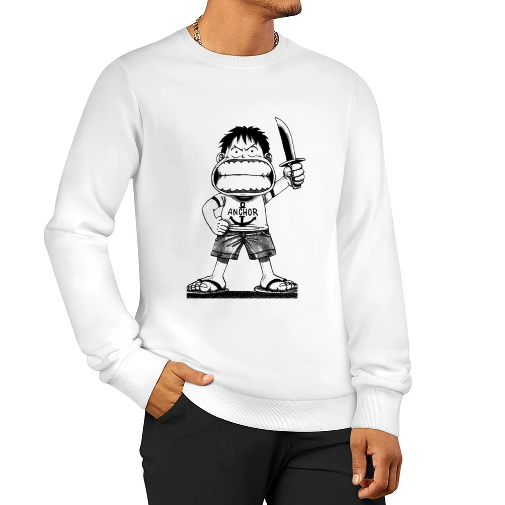 I'm Luffy! The Man Who Will Become Pirate King Little Monkey D Luffy O Men Pullover Sweatshirt