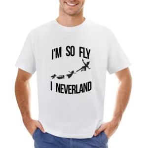 Im So Fly I Neverland Funny Peter Pan Pun Disney Graphic Asian Size Men T-Shirt