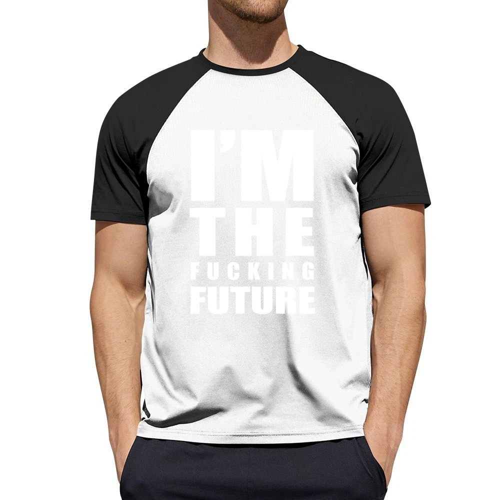Im The Fucking Future Fun Graphic Grunge Men Short Sleeve T-Shirt