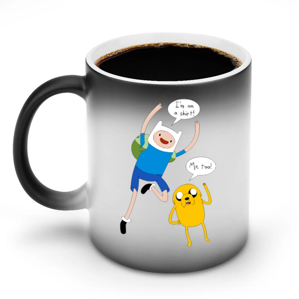 I'm on a Shirt funny finn and Jake adventure time Discoloration Mug