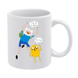 I'm on a Shirt funny finn and Jake adventure time White Mug