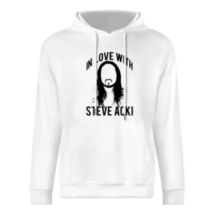 In Love With Steve Aoki Electronic House Music Producer Graphic T Shir European Size Men Hoodie