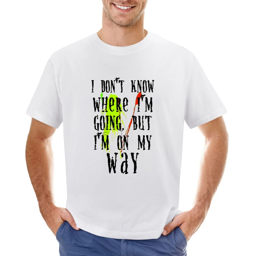 Ink stains - I dont know where i'm going but i'm on my way Asian Size Men T-Shirt