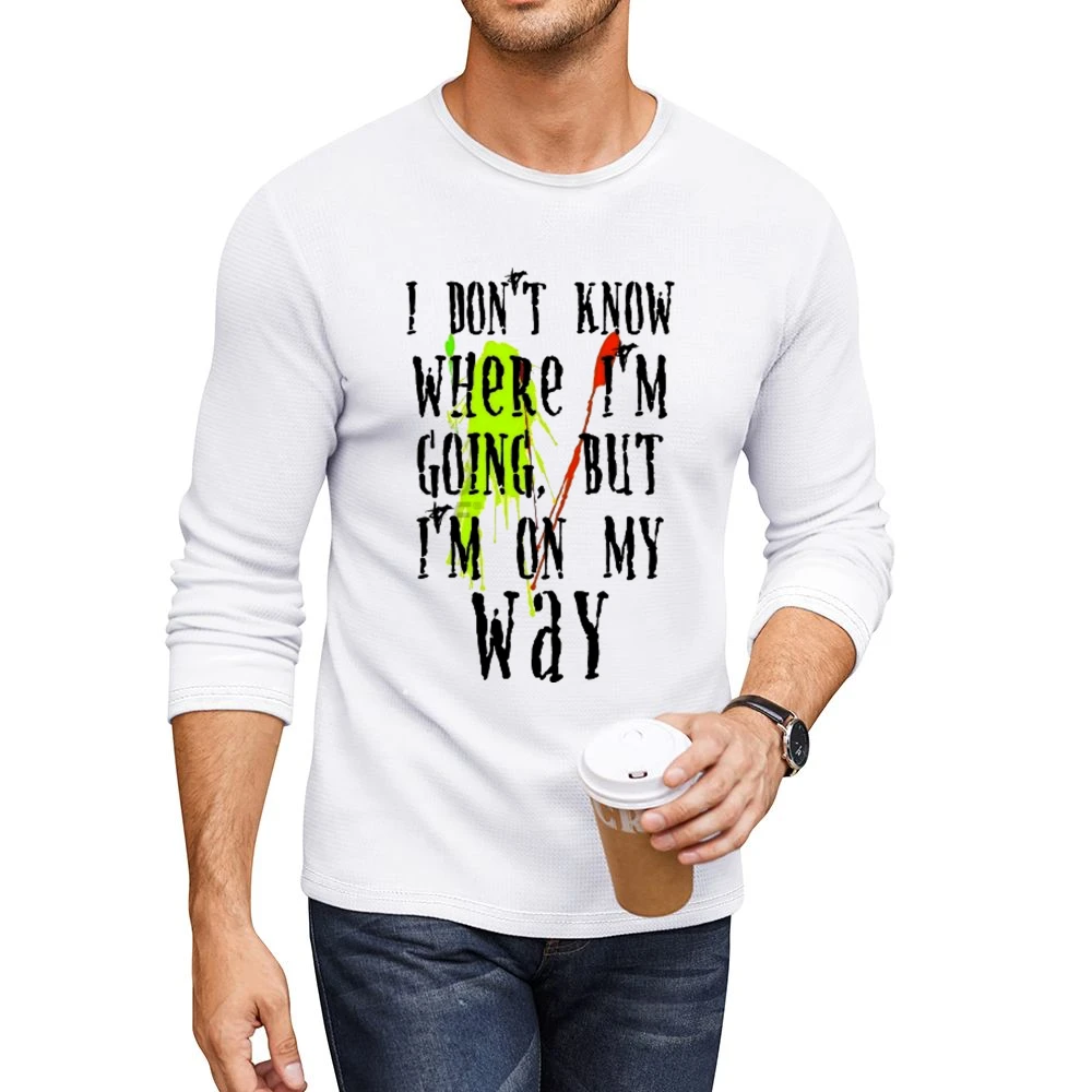 Ink stains - I dont know where i'm going but i'm on my way Men CrewNeck Long Sleeve T-Shirt