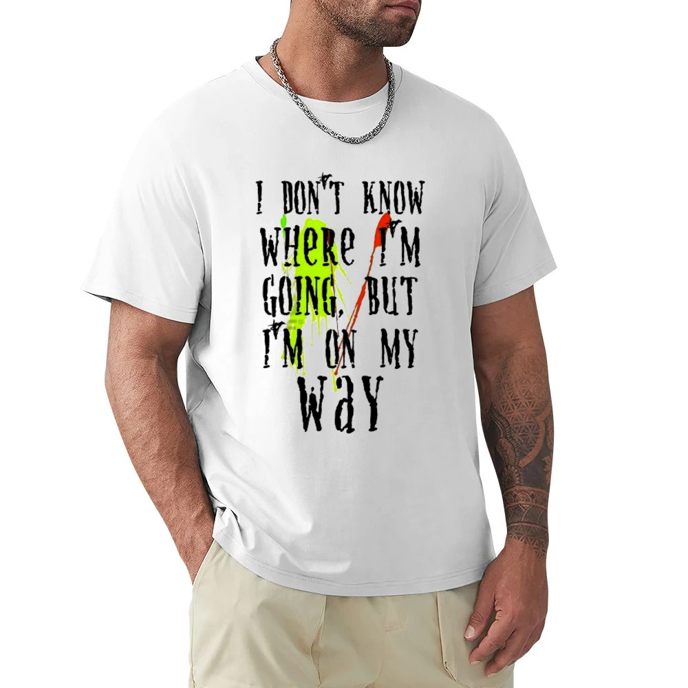Ink stains - I dont know where i'm going but i'm on my way Premium Men T-shirt