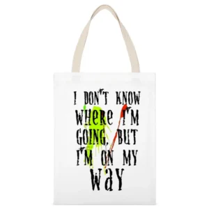 Ink stains - I dont know where i'm going but i'm on my way White Canvas Tote Shopping Bag