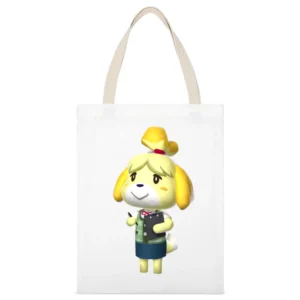 Isabelle From Animal Crossing Nintendo Character Video Game Fan T Shir White Canvas Tote Shopping Bag