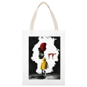 It The Movie T-shirt White Canvas Tote Shopping Bag