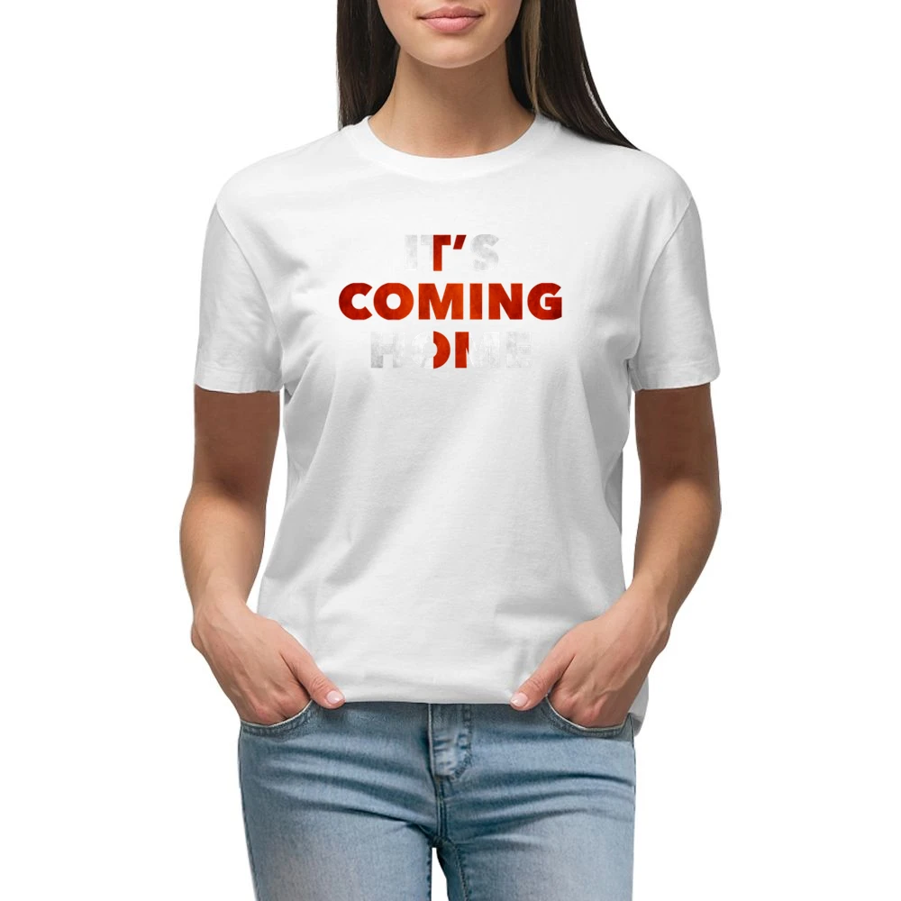 It's Coming Home England World Cup 2018 Soccer Football Fan Premium Women Ladies T-shirt