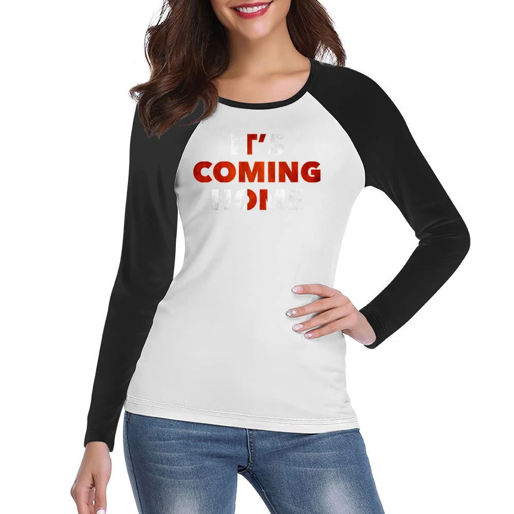 It's Coming Home England World Cup 2018 Soccer Football Fan Women Ladies Long Sleeve T-Shirt