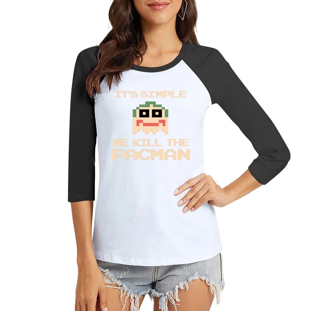 It's Simple Women Ladies 3-4 Sleeve T-Shirt