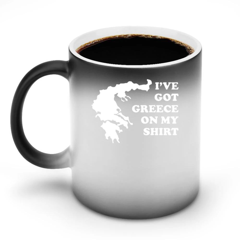 I've Got Greece On My Shirt Funny Discoloration Mug