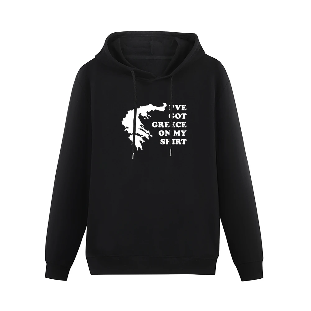 I've Got Greece On My Shirt Funny Men Hoodie Without Pocket