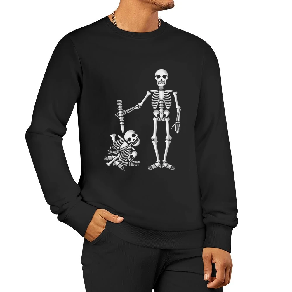 I've got your back funny parody skull skeleton back bones Men Pullover Sweatshirt