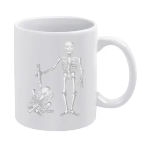 I've got your back funny parody skull skeleton back bones White Mug