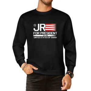 JR Smith For President Of the United States Of Swish Fun Cleveland Cha European Size Pullover Sweater