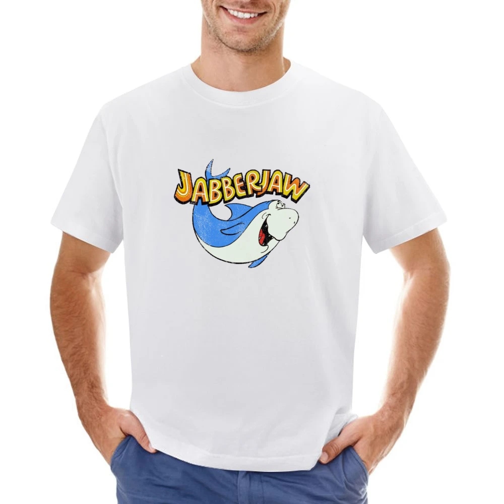 Jabberjaw Fun Cool Vintage Style Distressed Graphic Retro Tv Show T Sh Asian Size Men T-Shirt