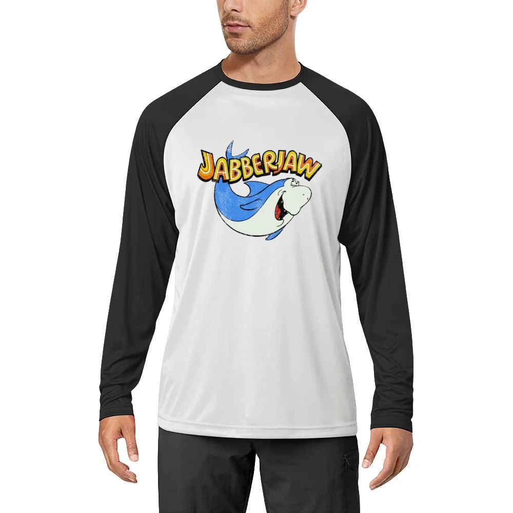Jabberjaw Fun Cool Vintage Style Distressed Graphic Retro Tv Show T Sh Men Long Sleeve T-Shirt
