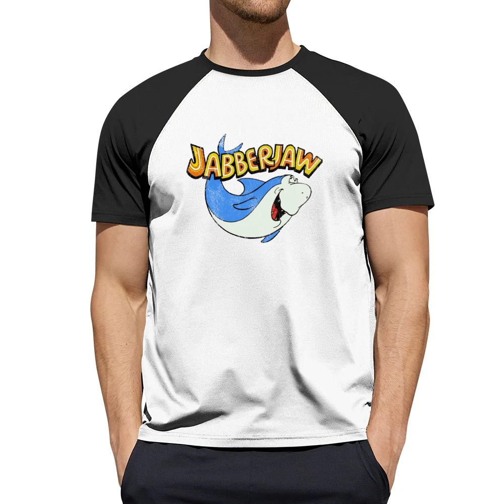 Jabberjaw Fun Cool Vintage Style Distressed Graphic Retro Tv Show T Sh Men Short Sleeve T-Shirt