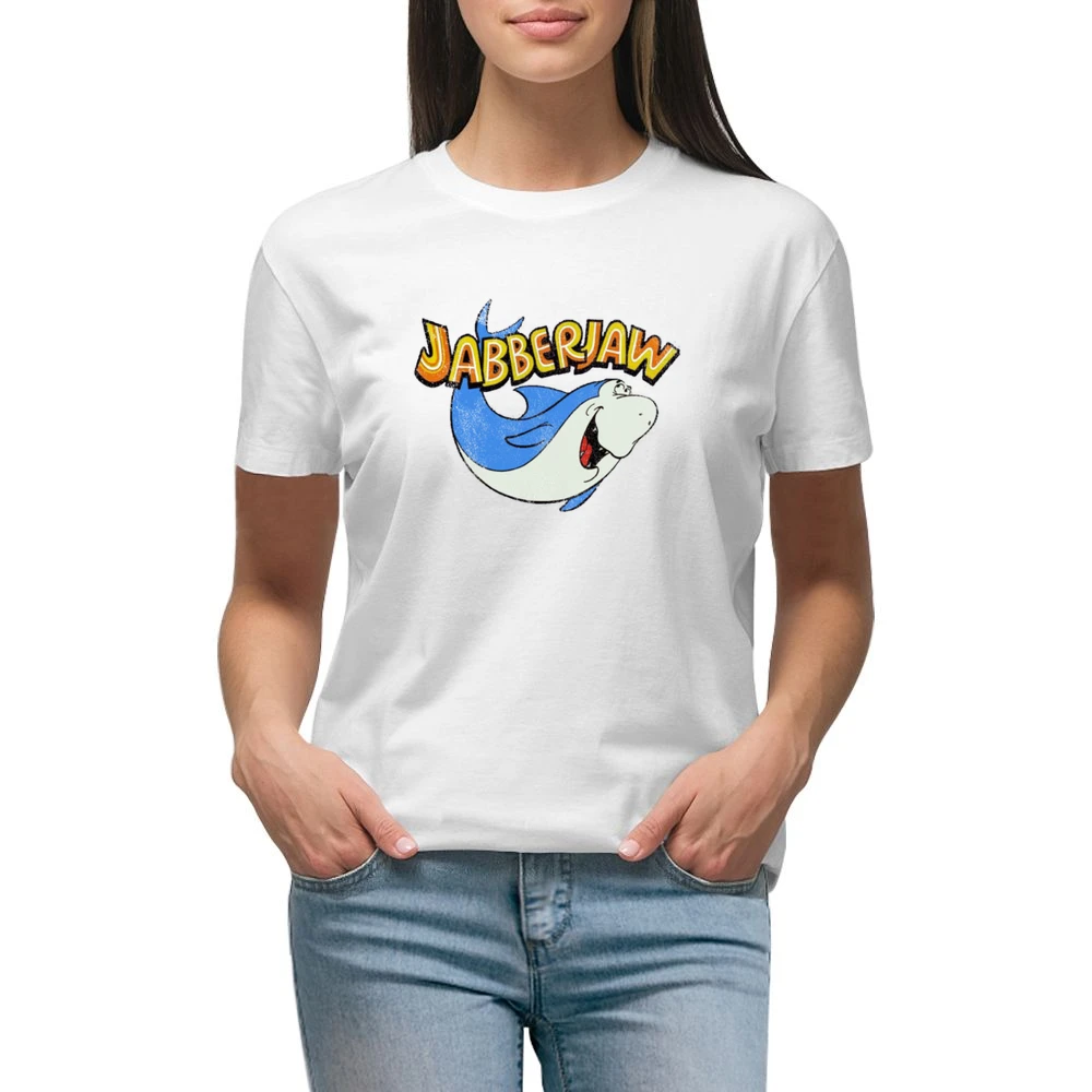 Jabberjaw Fun Cool Vintage Style Distressed Graphic Retro Tv Show T Sh Premium Women Ladies T-shirt