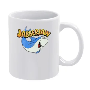 Jabberjaw Fun Cool Vintage Style Distressed Graphic Retro Tv Show T Sh White Mug