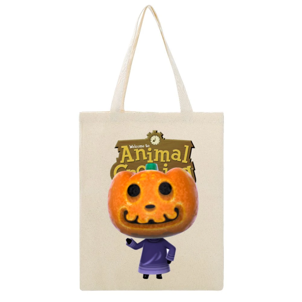 Jack From Animal Crossing Nintendo Video Game Fan Beige Canvas Tote Shopping Bag