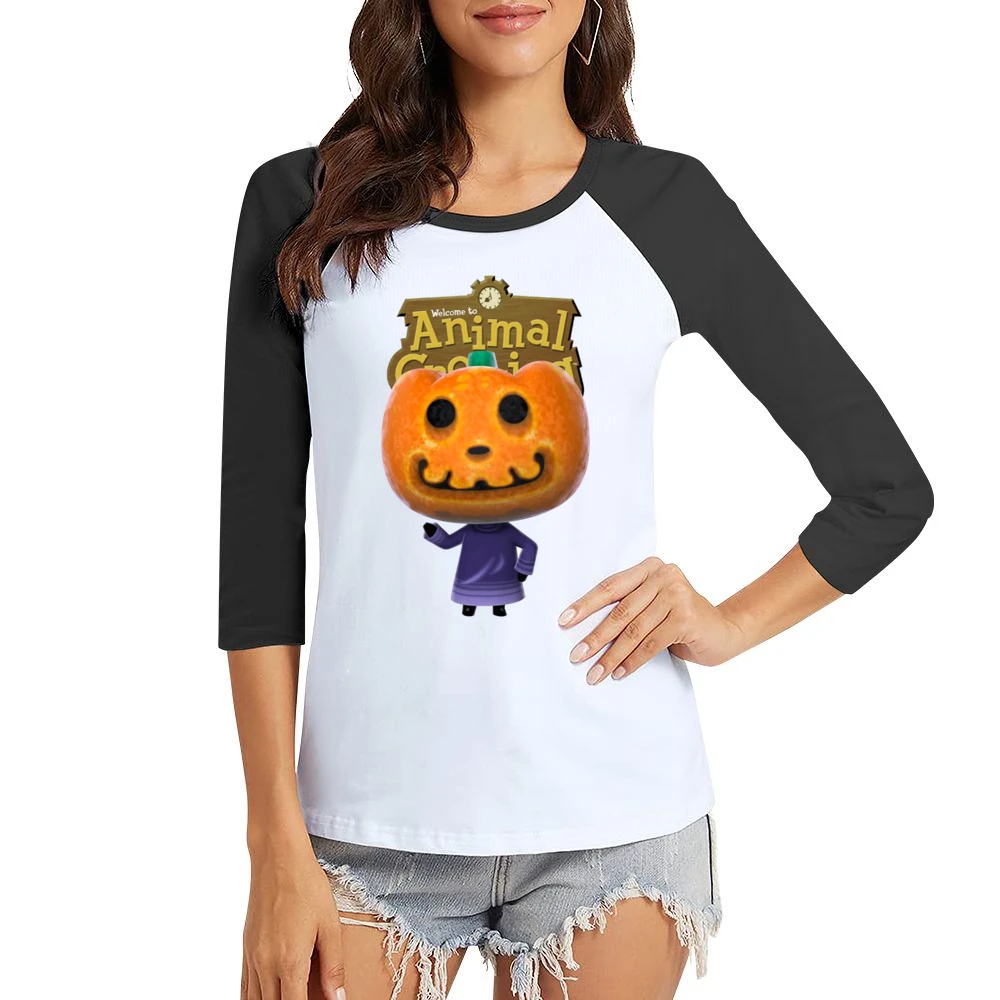 Jack From Animal Crossing Nintendo Video Game Fan Women Ladies 3-4 Sleeve T-Shirt