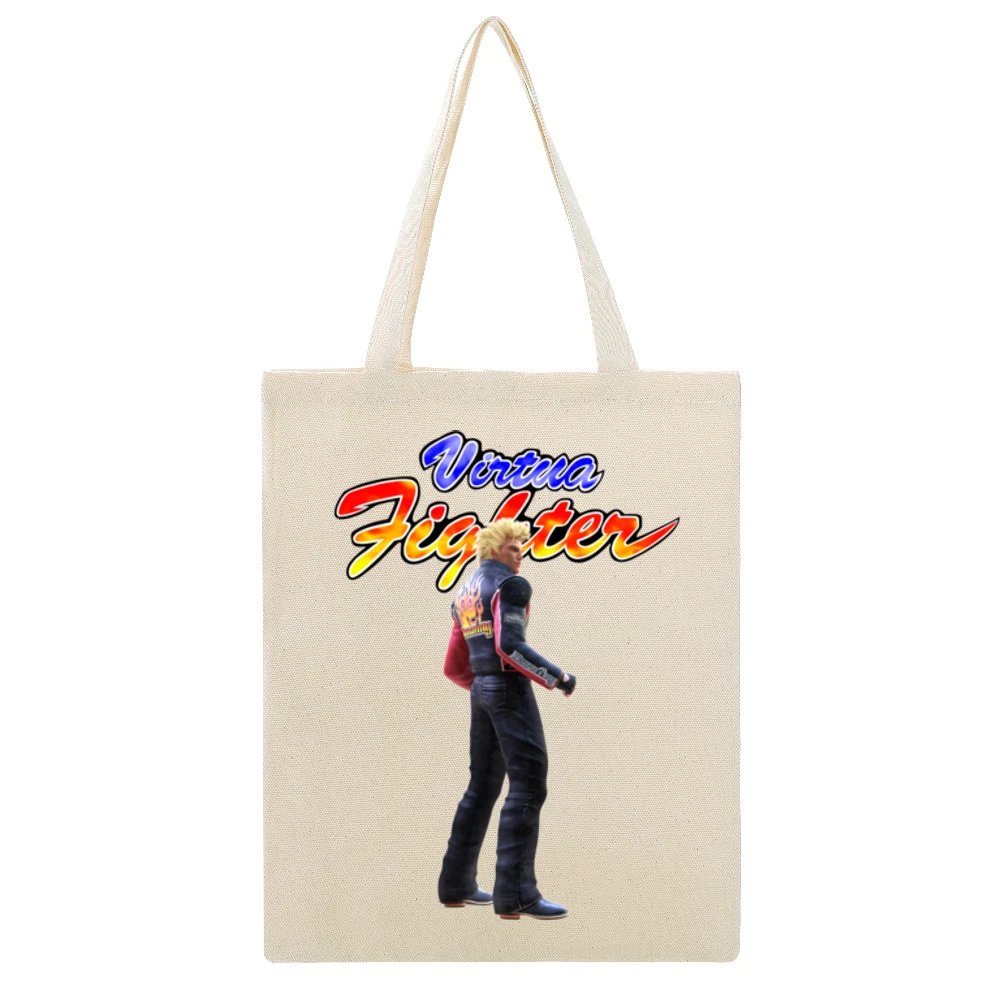 Jacky Bryant Virtua Fighter Arcade Fighting Retro Video Game Character Beige Canvas Tote Shopping Bag