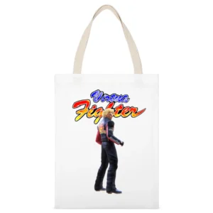 Jacky Bryant Virtua Fighter Arcade Fighting Retro Video Game Character White Canvas Tote Shopping Bag