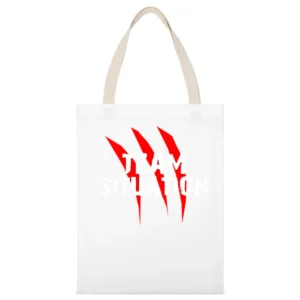Jersey Shore Team Situation White Canvas Tote Shopping Bag