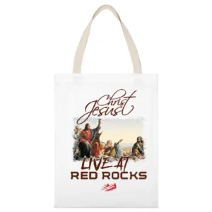 Jesus Christ Live At Red Rocks Funny Antonio Brown White Canvas Tote Shopping Bag