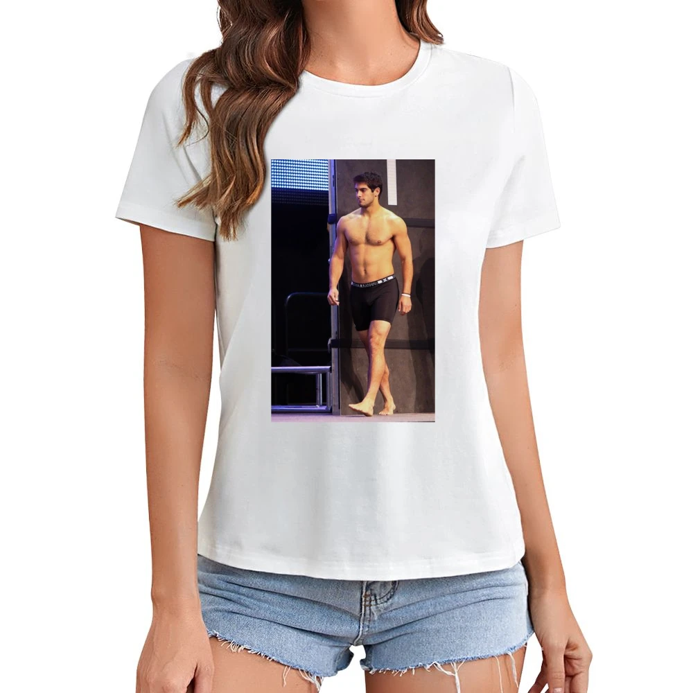 Jimmy Garoppolo Topless George Kittel San Francisco Funny Football T S Asian Size Women Ladies T-shirt