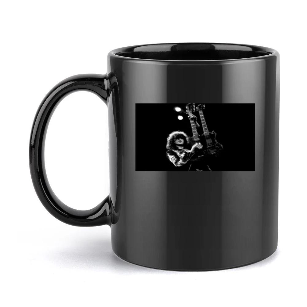 Jimmy Page Guitar Tshirt (All Colors Available) Black Mug