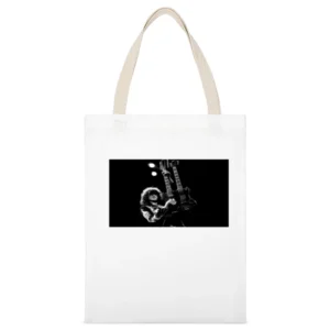 Jimmy Page Guitar Tshirt (All Colors Available) White Canvas Tote Shopping Bag