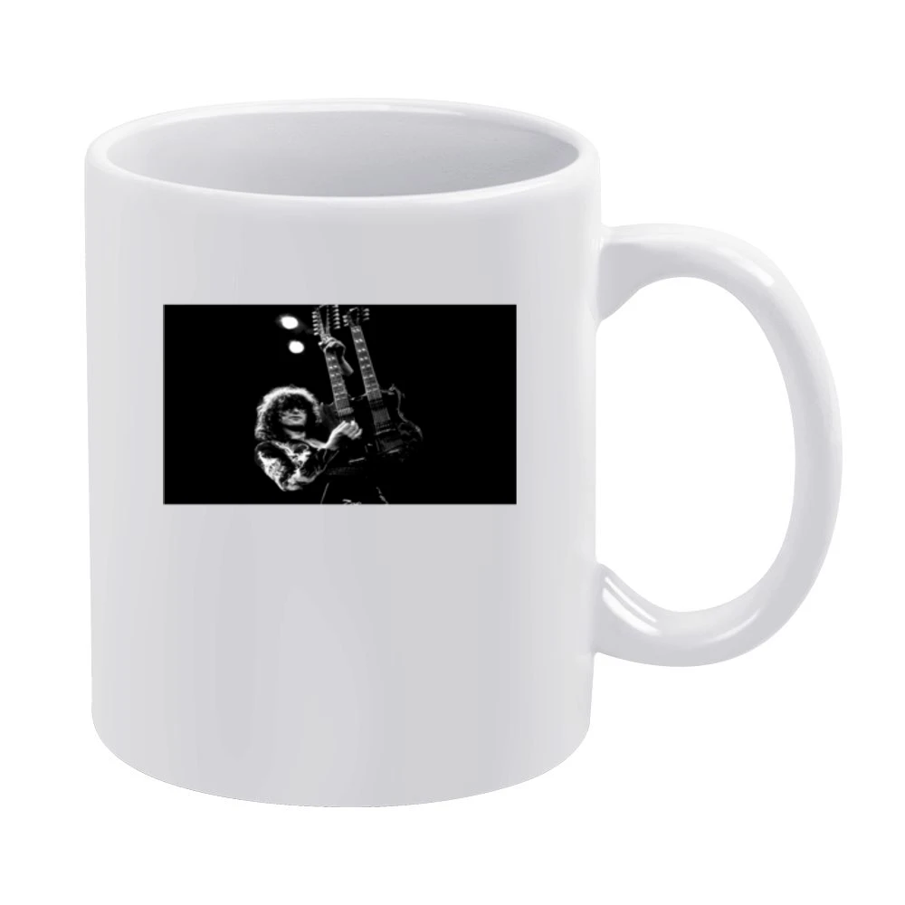 Jimmy Page Guitar Tshirt (All Colors Available) White Mug