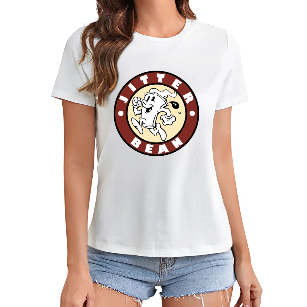 Jitter Bean Coffee As Seen On The Boys Tv Show Funny Asian Size Women Ladies T-shirt