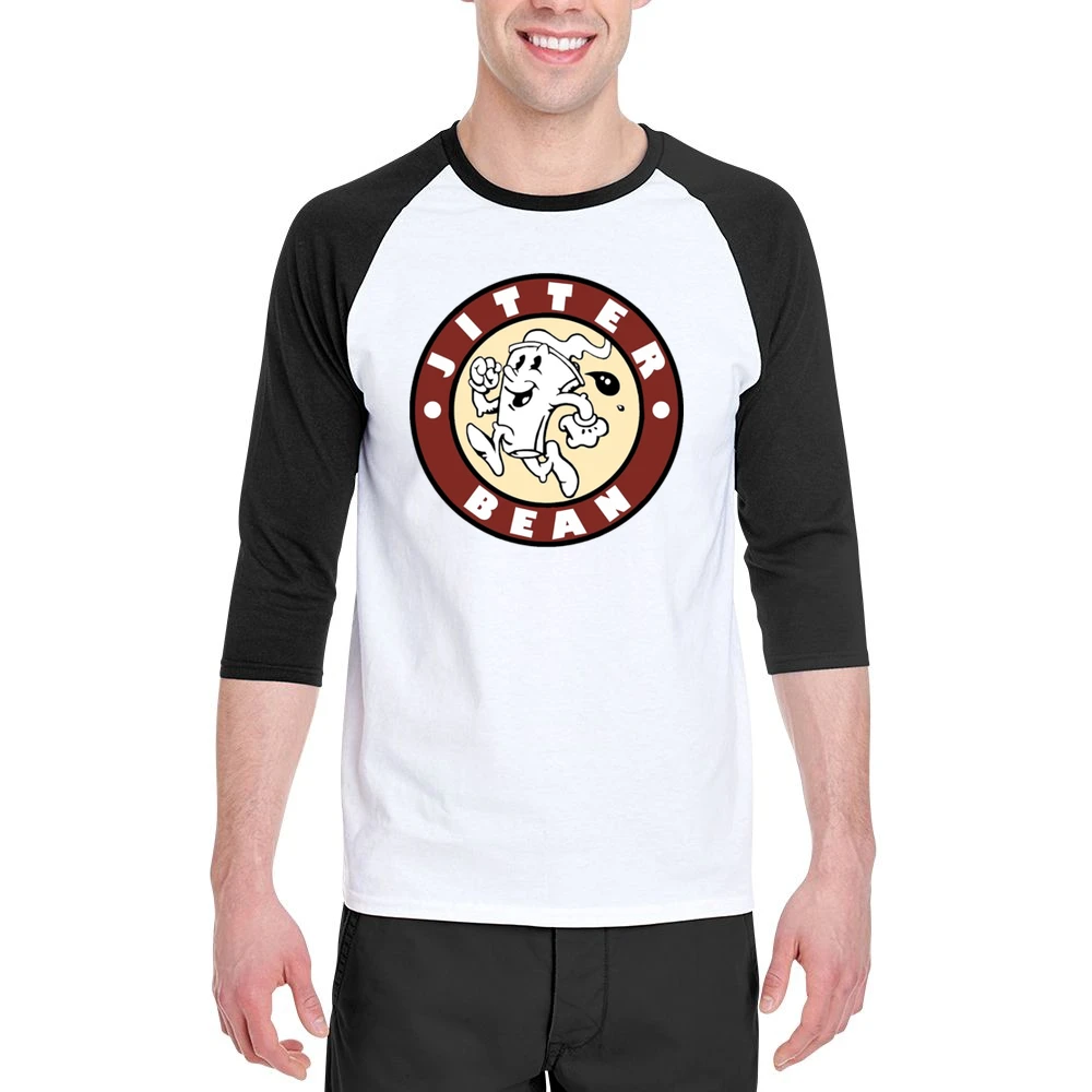 Jitter Bean Coffee As Seen On The Boys Tv Show Funny Men 3/4 Sleeve T-Shirt