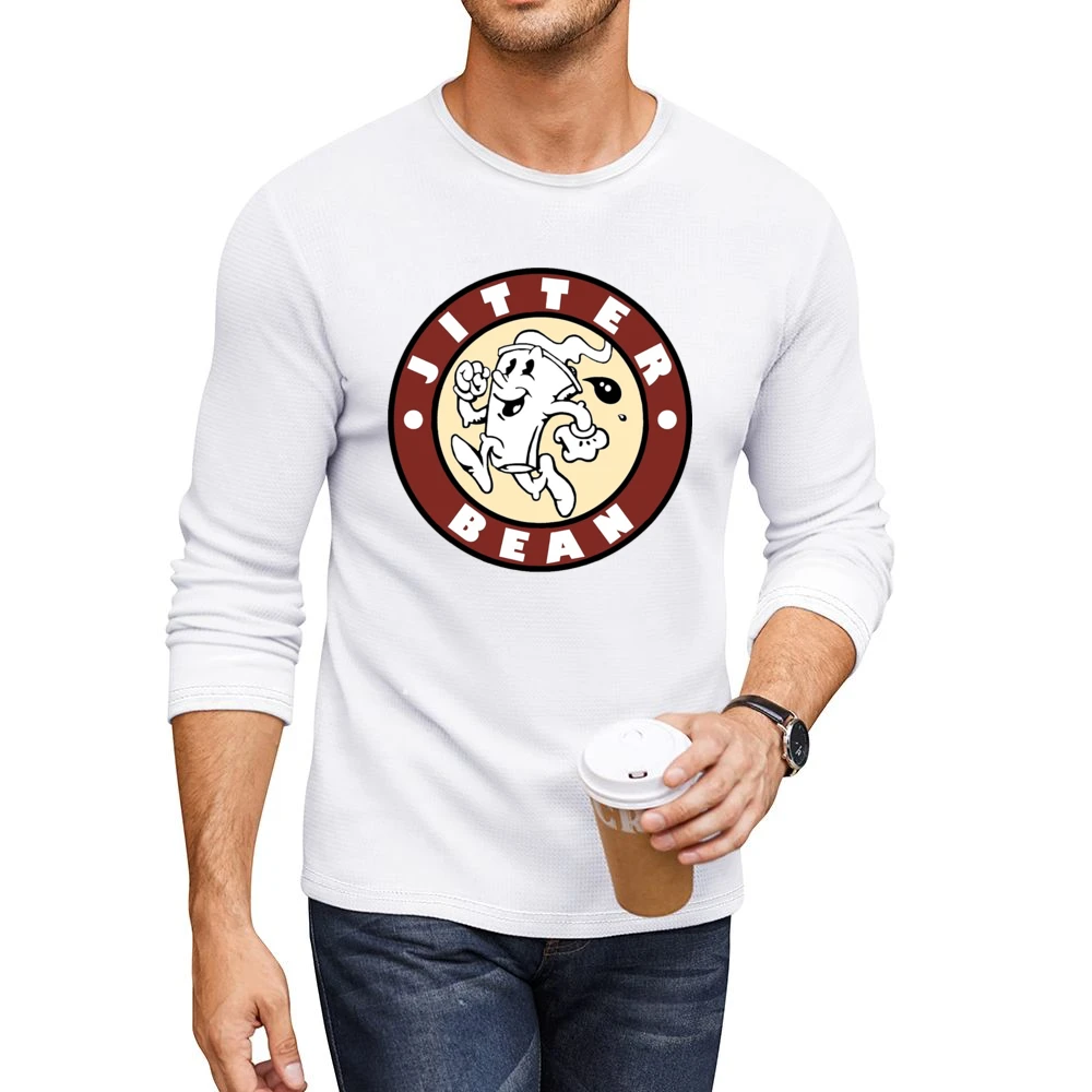 Jitter Bean Coffee As Seen On The Boys Tv Show Funny Men CrewNeck Long Sleeve T-Shirt
