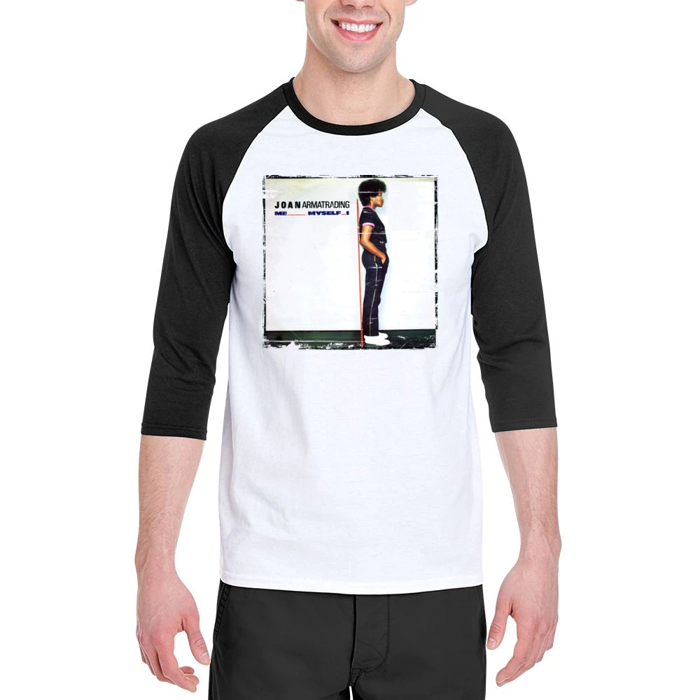 Joan Armatrading Joan Armatrading Album Cover Distressed Image Men 3/4 Sleeve T-Shirt