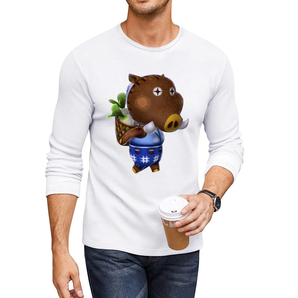 Joan From Animal Crossing Nintendo Character Video Game Men CrewNeck Long Sleeve T-Shirt