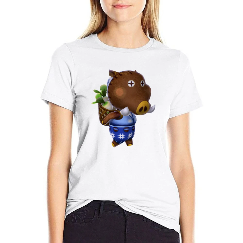 Joan From Animal Crossing Nintendo Character Video Game US Size Women Ladies T-shirt