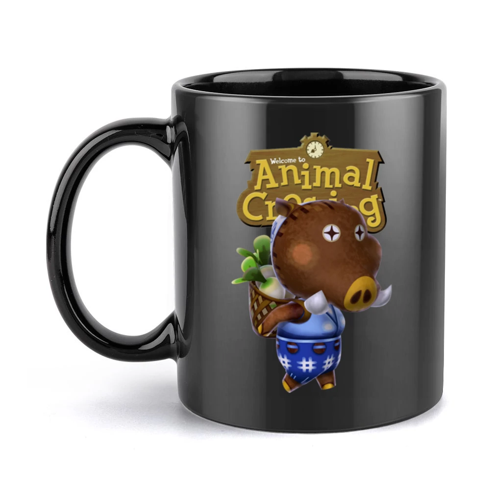 Joan From Animal Crossing Nintendo Video Game Black Mug