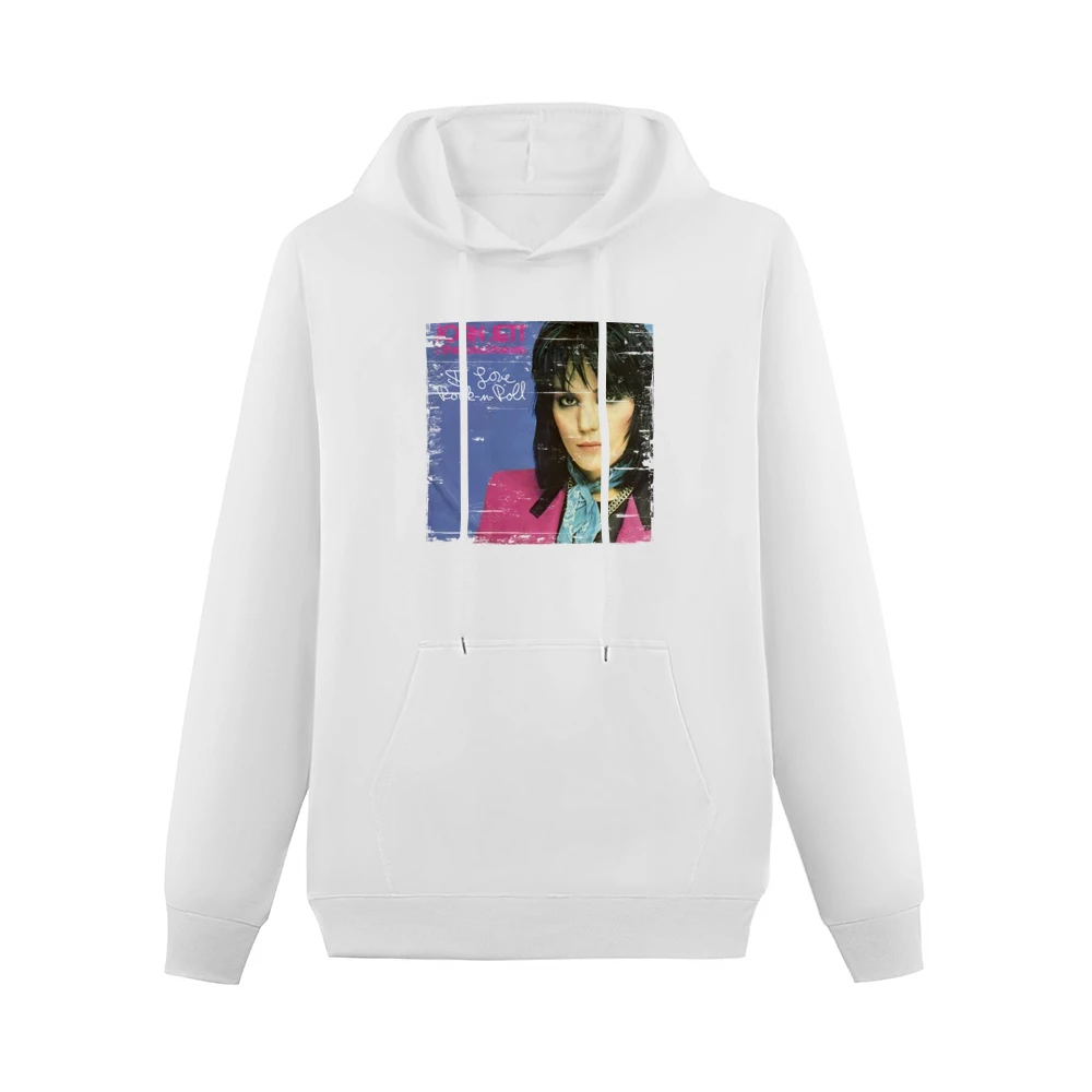 Joan Jett I Love Rock And Roll Album Cover Distressed Image Men Hoodie With Pocket